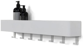 Бял стенен стоманен рафт за баня Multi - Spinder Design