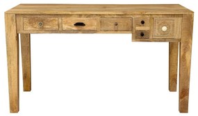 Desk MANU 135x60 см масивнo дървo/манго