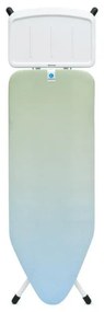 Маса за гладене Brabantia C 1008895, 124x45 см, 7 позиции за регулиране, Поставка за парогенератор, Зелен/Светлосин