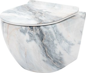 Тоалетна чиния Rea Carlos Slim Granit Shiny N