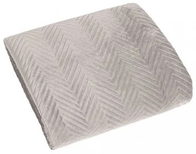 Мека кадифена покривка за легло бежова Ширина: 230 см  Дължина: 260 см