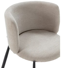 Бежови тапицирани трапезни столове в комплект 2 бр. Ginny – MOME