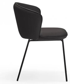 Черни тапицирани трапезни столове в комплект 2 бр. Add – Teulat