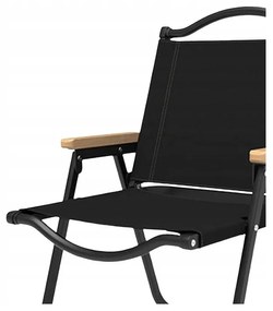 Сгъваем туристически стол с капацитет 130 кг - черен