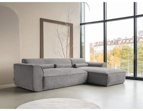 Светлосив ъглов диван (десен ъгъл) Flex Felix – Miuform