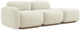 Кремав модулна лежанка от букле (десен ъгъл) Ailani – Makamii