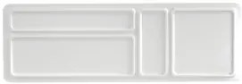 Horecano - Табла двустранна за хотелска козметика и консумативи бяла 325x106x11mm (411513IV)