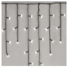LED външен коледен гирлянд 100xLED, 2,5x0,9м, IP44, студено бяло