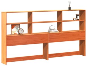 855650 vidaXL Горна табла с място за съхранение, 200 см, масивно дърво бор