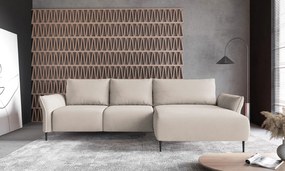 Ъглов диван Джозефин-бежов-десен