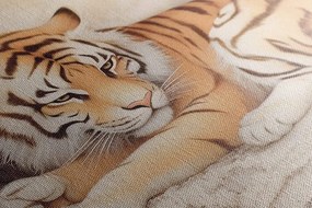 Картина на платно – Мечтателен тигър