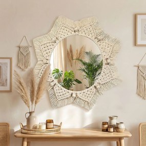 Бохо стенно огледало 53CM 322048