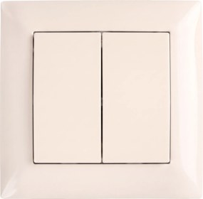 Двоен Ключ с Рамка OSTE JNH007-W BEIGE