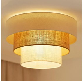 Brilagi таванно осветително DENVER LUNETA 1xE27/15W/230V Ø45 беж/кафяв/крем