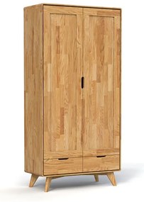 Дъбов гардероб 90x180 cm Greg - The Beds