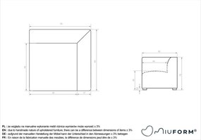 Сив модулен диван (променлив) Flex Felix – Miuform