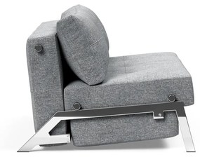 Сив разтегателен диван Chrome Twist Granite, 100 x 154 cm Cubed - Innovation