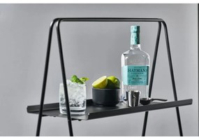 Черен метален рафт 53x75 cm A-Table - Zone