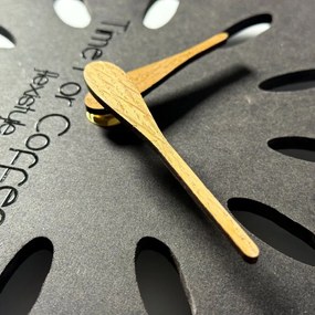 Стенен часовник във формата на чаша - модерен дизайн за кухнята 30 x 30 cm