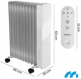 Електрически маслен радиатор MALTEC PROOIL2500WW