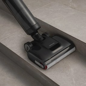 Вертикална прахосмукачка DREAME H12 Pro HHR25A, 300W, 0.7/0.9 л, 3 режима, 35 мин, Мокро/сухо, Гласови известия, LED, Автоматично сушене на мопа, Черен/сив