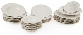 Комплект порцеланови прибори за хранене Kutahya Waves от 24 части - Kütahya Porselen