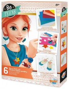 Buki France - Творчески комплект, Направи сам бижута от изкуствена кожа, 6 бижута