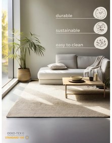 Кремав килим от юта 120x170 cm Bouclé - Hanse Home