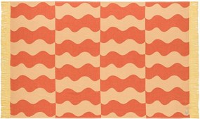 Жълта/оранжева памучна плажна кърпа 100x160 cm Nuno – noo.ma