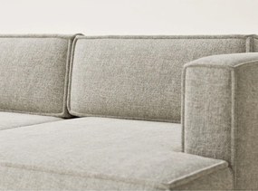 Бежов шенилов сгъваем/с място за съхранение ъглов диван (десен ъгъл) Velto – Maison de Rêve