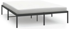 350847 vidaXL Метална рамка за легло, черна, 140x200 см