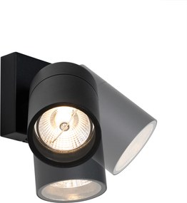 Външен аплик черен AR70 регулируем IP44 - Solo