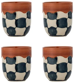 Глинени чаши в комплект от 4 бр. 375 ml Check – Bloomingville