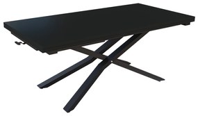 Разтегателна маса с повдигащ механизъм СОРЕНТО - МДФ мат черно 190