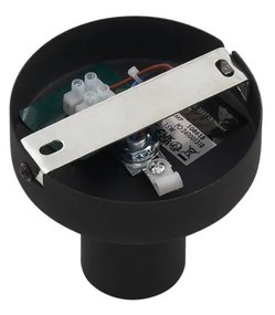 Дизайнерско таванно осветление черно с димно стъкло - Pillon