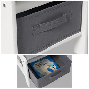 GINGER HOME К-кт дървена маса с 2 столчета 2в1 WHITE/GREY