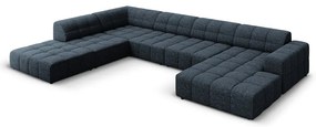 Син ъглов диван (ляв ъгъл/"U") Chicago - Cosmopolitan Design