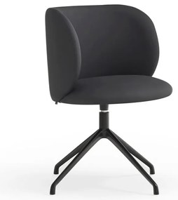 Черен тапициран трапезен стол Mogi – Teulat