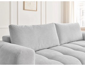 Светлосив сгъваем/с място за съхранение диван 251 cm Fuji – Bobochic Paris