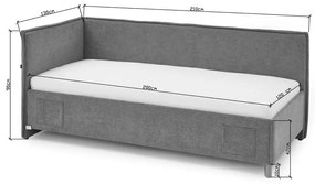 Бежово детско легло с място за съхранение 120x200 cm Fun – Meise Möbel