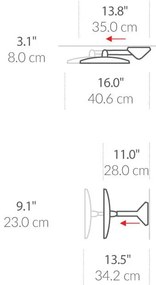 Стенно/козметично огледало със светлина/увеличително (5x) ø 20 cm Sensor – simplehuman