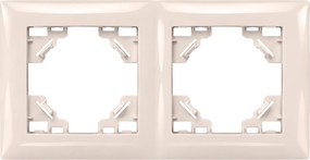 Двойна рамка за контакти OSTE JNH014-2F Beige