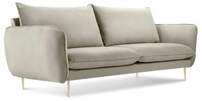 Бежов кадифен диван , 160 см Florence - Cosmopolitan Design