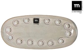 Плато овал LA MEDITERRANEA Almudena Gray, 25x12 cm, порцелан