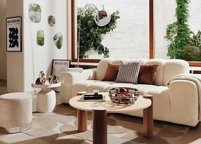 Триместен диван atmosphera Palma, 212x97x76 cm - Кафяв