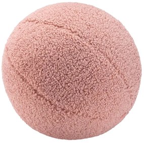 Розова детска възглавница за диван от букле Ball – Wigiwama