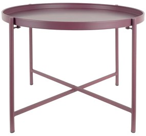 Лилаво-розова метална кръгла масичка за кафе ø 50 cm Meseta – Leitmotiv