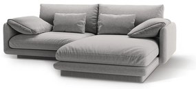 Светлосив ъглов диван (десен ъгъл) Torino – Micadoni Home