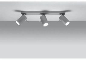 Сива лампа за таван , дължина 45 cm Etna - Sollux