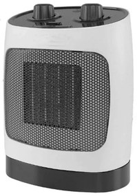 Керамична печка за отопление ELITE ECH-1374, 2000W, До 20 м2, 2 степени, Осцилация, Светлинен индикатор, Защита срещу преобръщане, Бял/черен